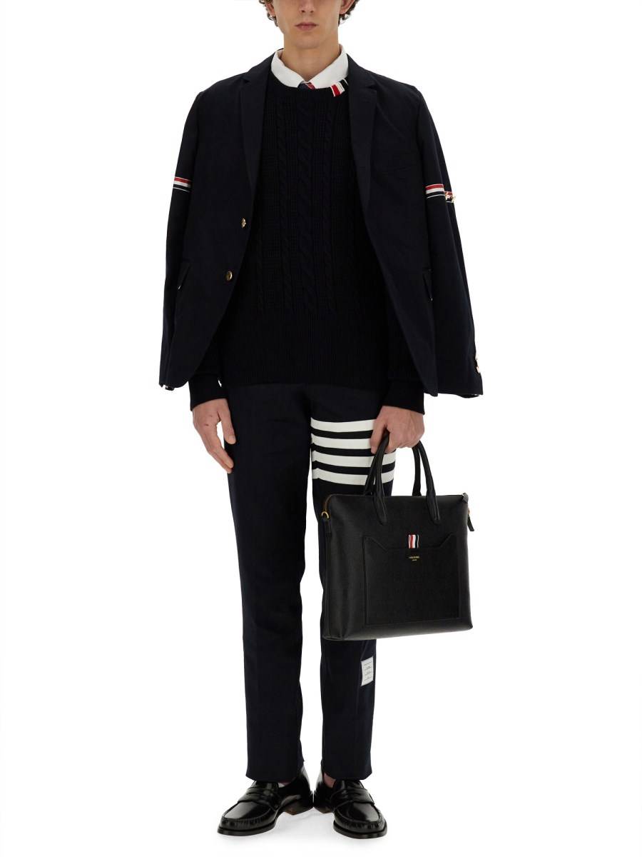 THOM BROWNE CAMICIA STRAIGHT FIT