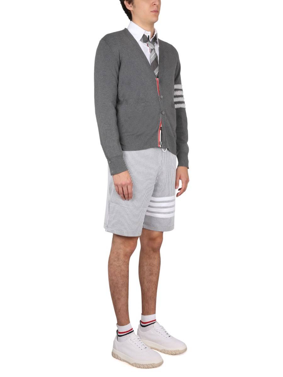 THOM BROWNE CARDIGAN 4 BAR STRIPE