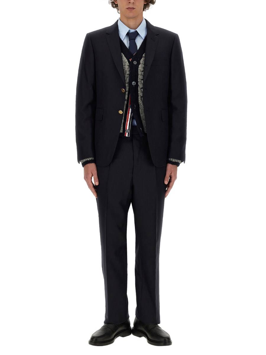 THOM BROWNE CARDIGAN "4 BAR STRIPES"