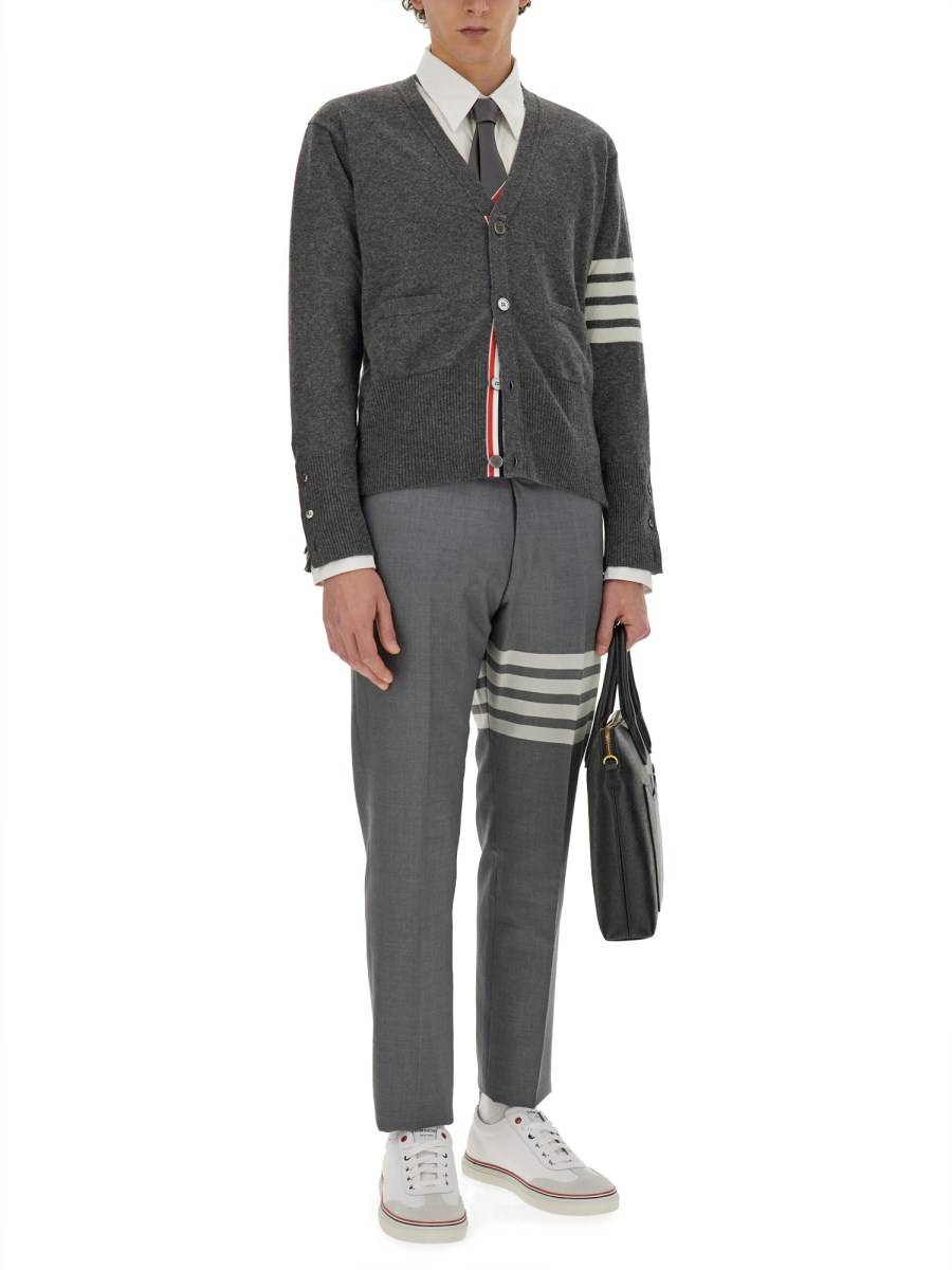 THOM BROWNE CARDIGAN IN CASHMERE A 4 BAR