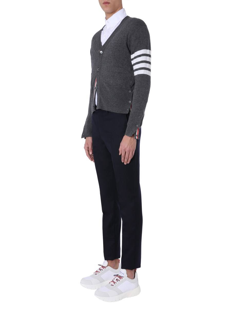 THOM BROWNE CARDIGAN IN CASHMERE A 4 BAR