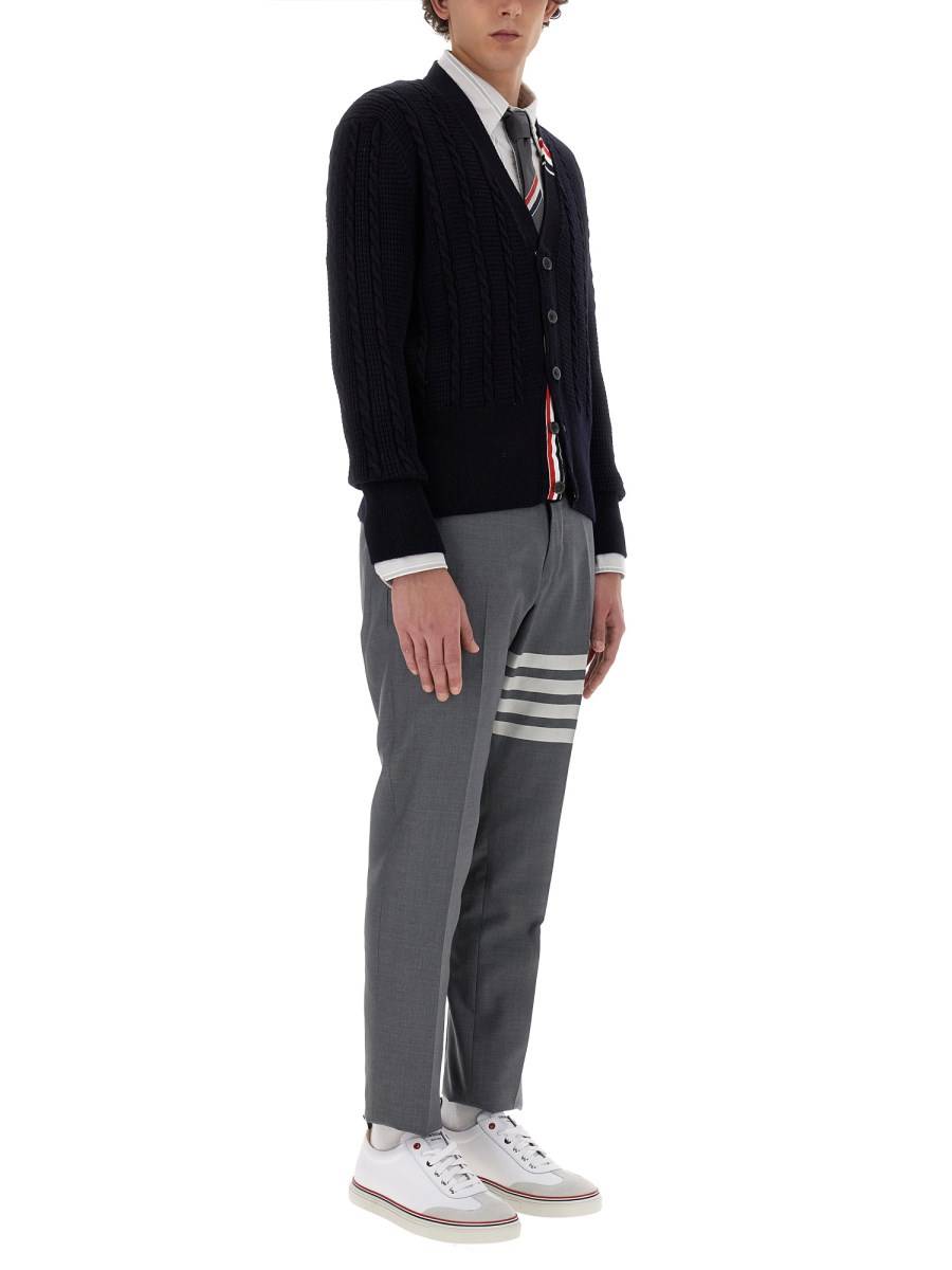 THOM BROWNE CARDIGAN IN LANA