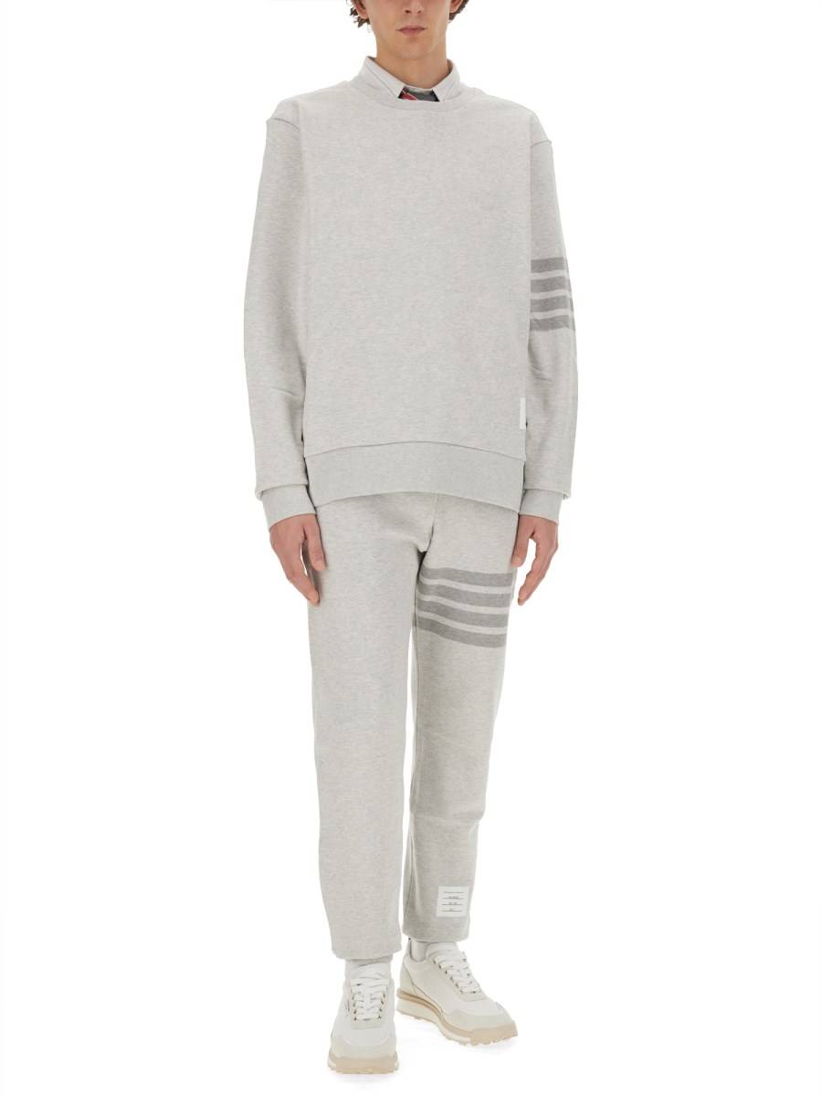 THOM BROWNE FELPA 4BAR IN COTONE
