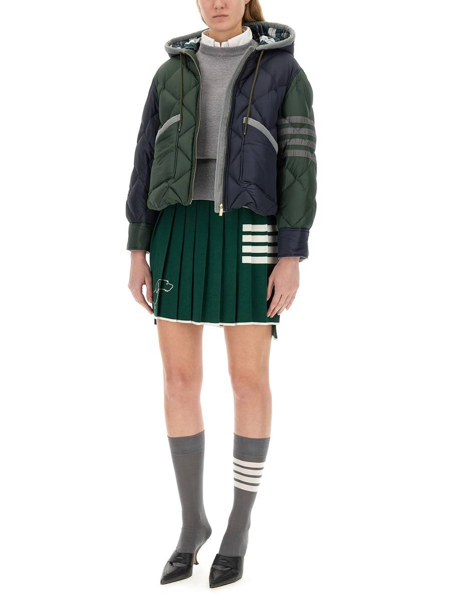 THOM BROWNE GONNA MINI PLISSETTATA