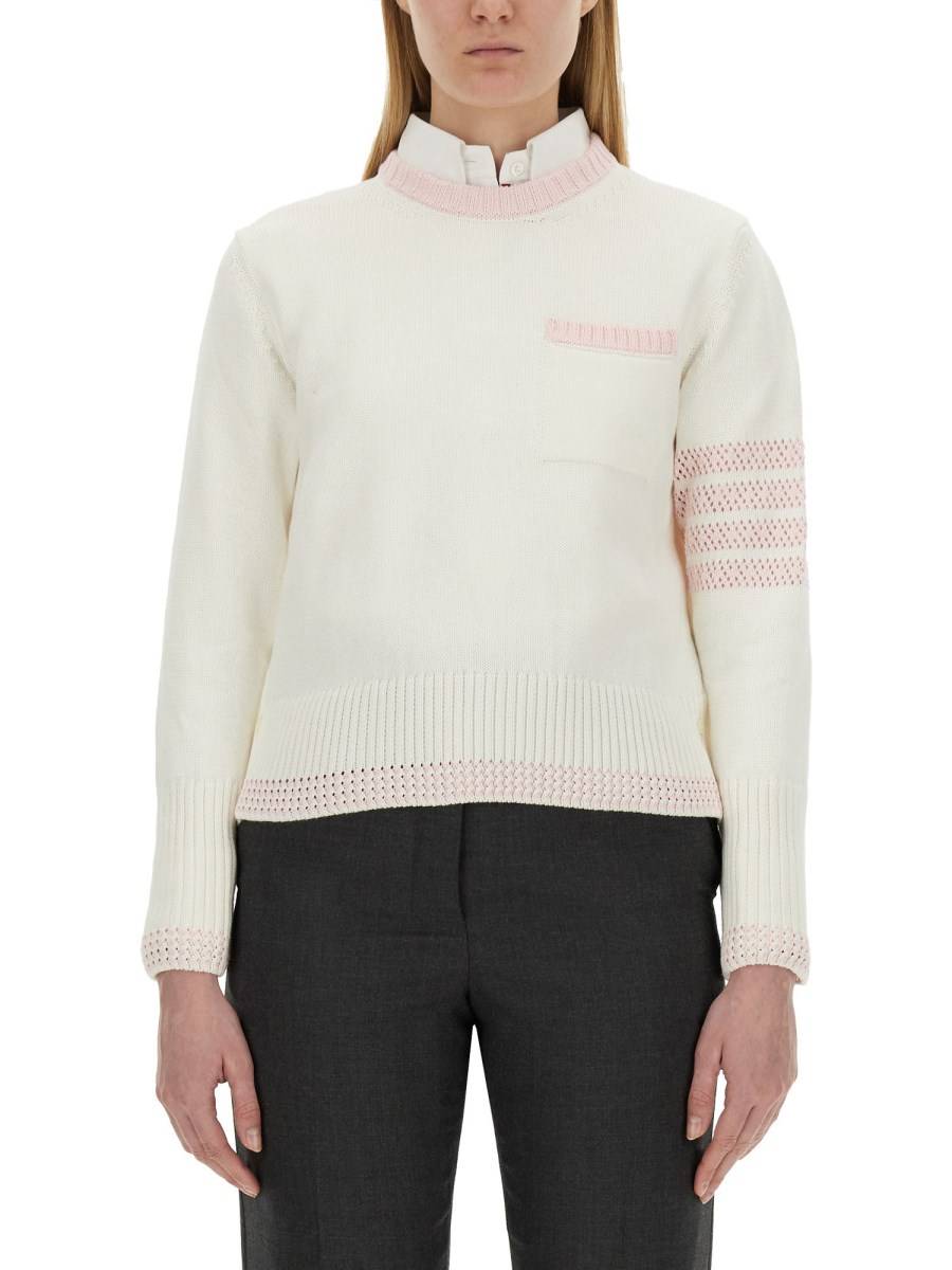 THOM BROWNE MAGLIA "4 BAR STRIPE"