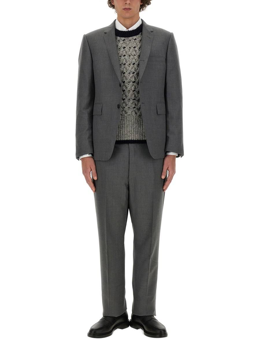 THOM BROWNE MAGLIA IN LANA E MOHAIR
