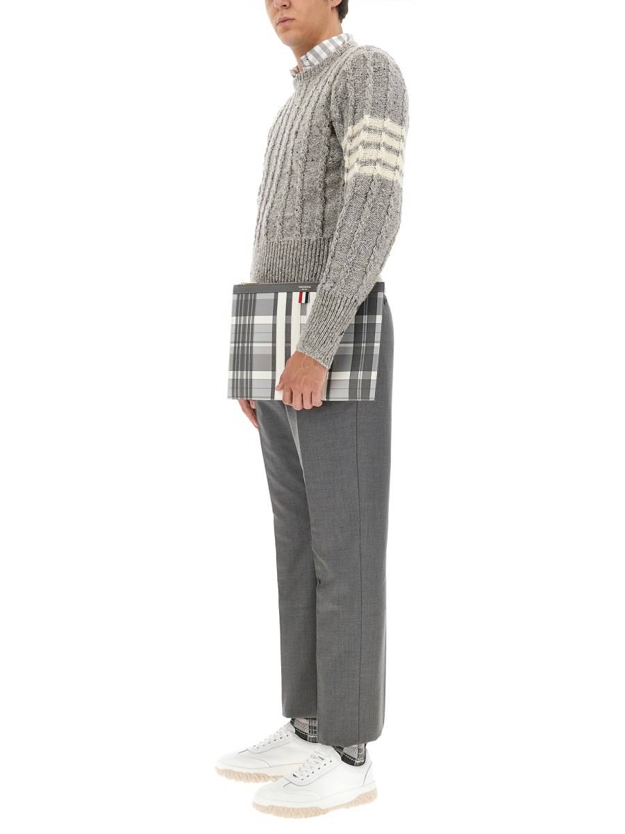 THOM BROWNE MAGLIA IN LANA E MOHAIR