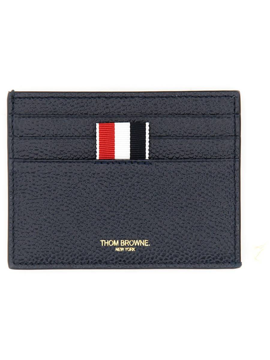 THOM BROWNE PORTACARTE ANCHOR IN PELLE
