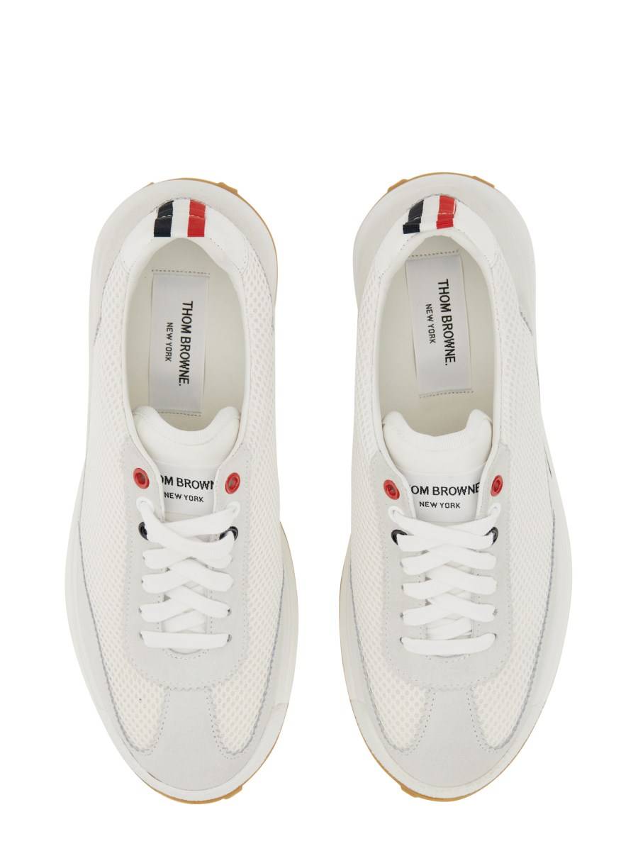 THOM BROWNE SNEAKER LOW-TOP PANELLED
