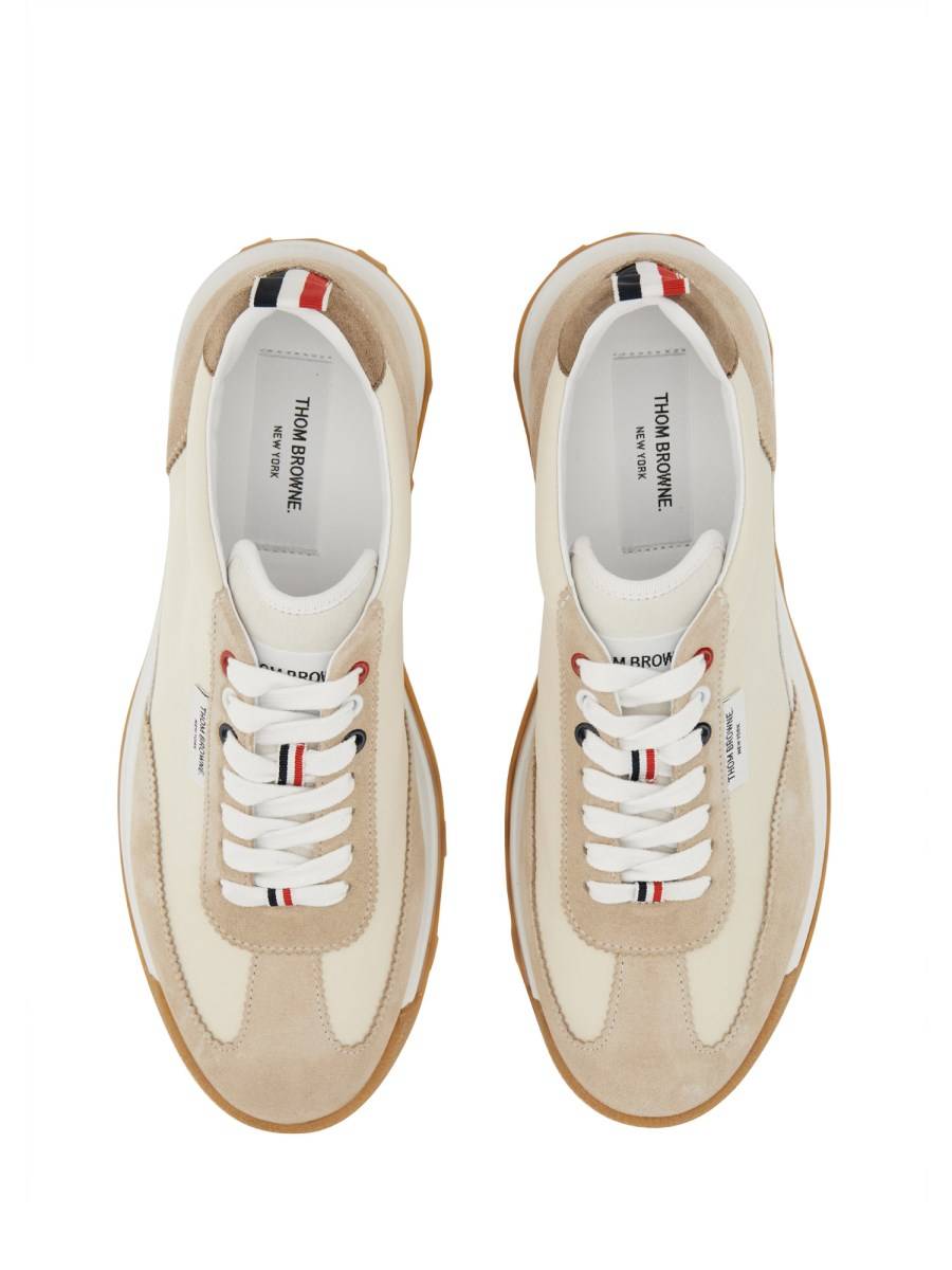 THOM BROWNE SNEAKER TECH RUNNER IN SUEDE E NYLON