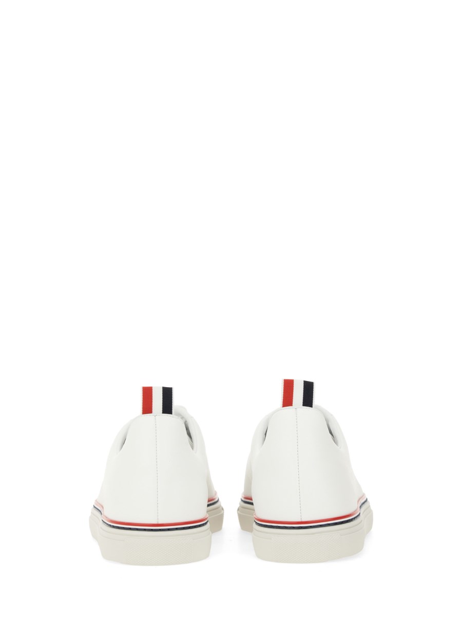 THOM BROWNE SNEAKER TENNIS IN PELLE