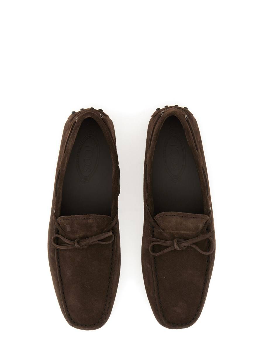 TOD'S MOCASSINO GOMMINO IN PELLE SCAMOSCIATA