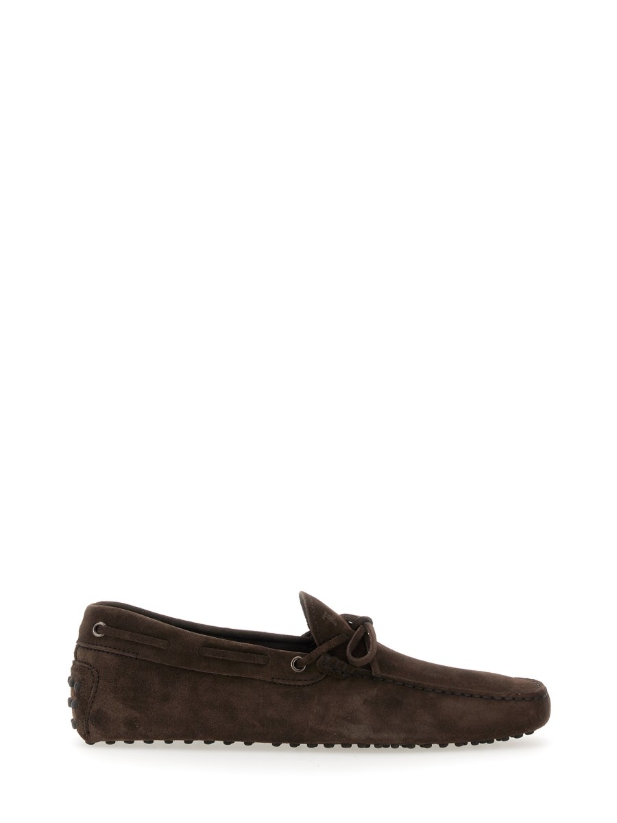 TOD'S MOCASSINO GOMMINO IN PELLE SCAMOSCIATA