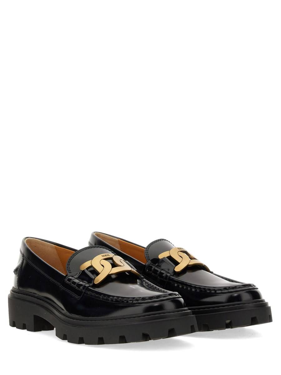 TOD'S MOCASSINO IN PELLE CON LOGO