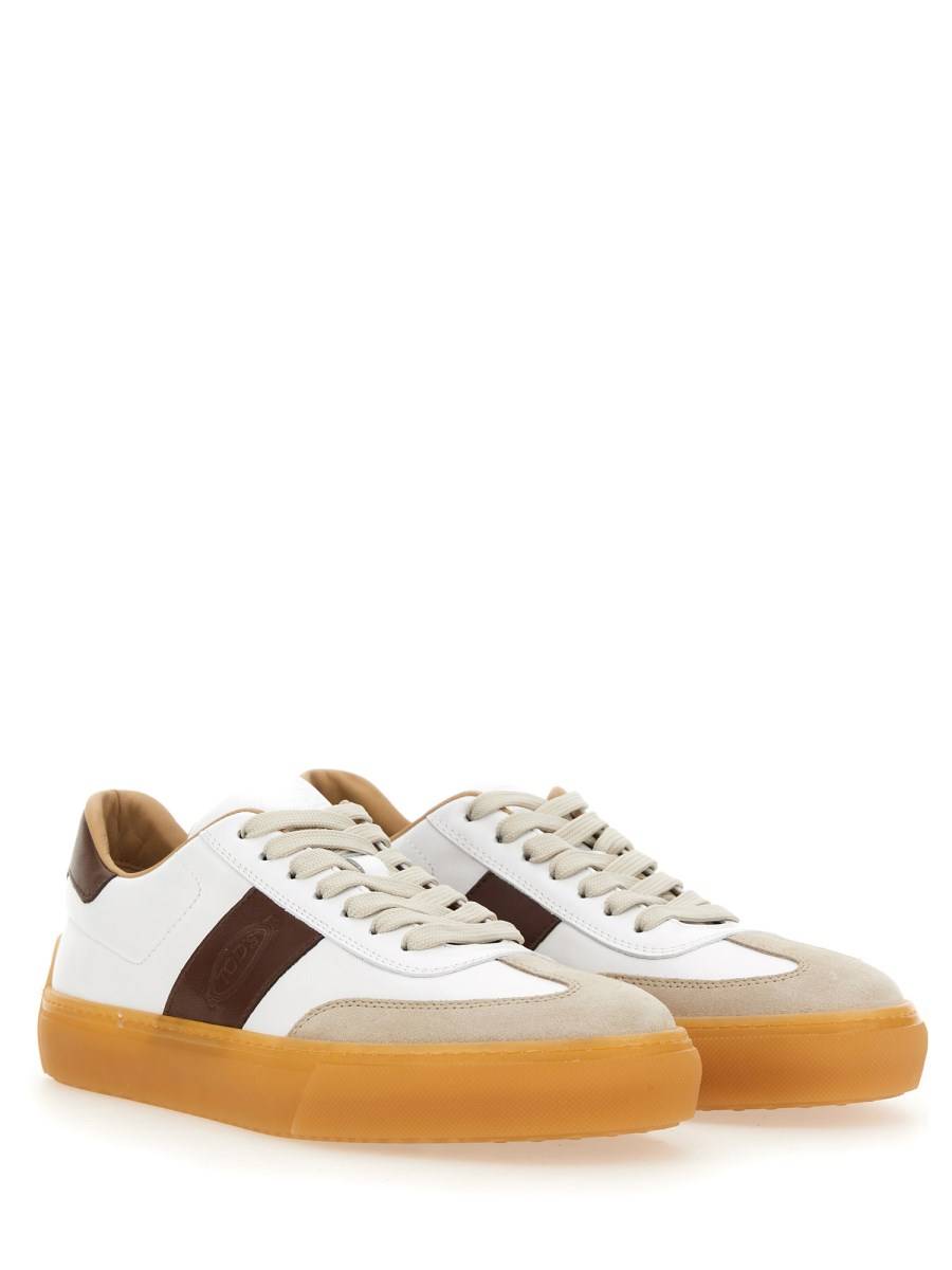 TOD'S SNEAKER IN PELLE CON LOGO