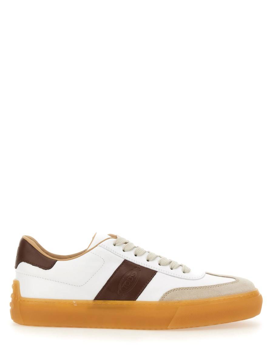 TOD'S SNEAKER IN PELLE CON LOGO