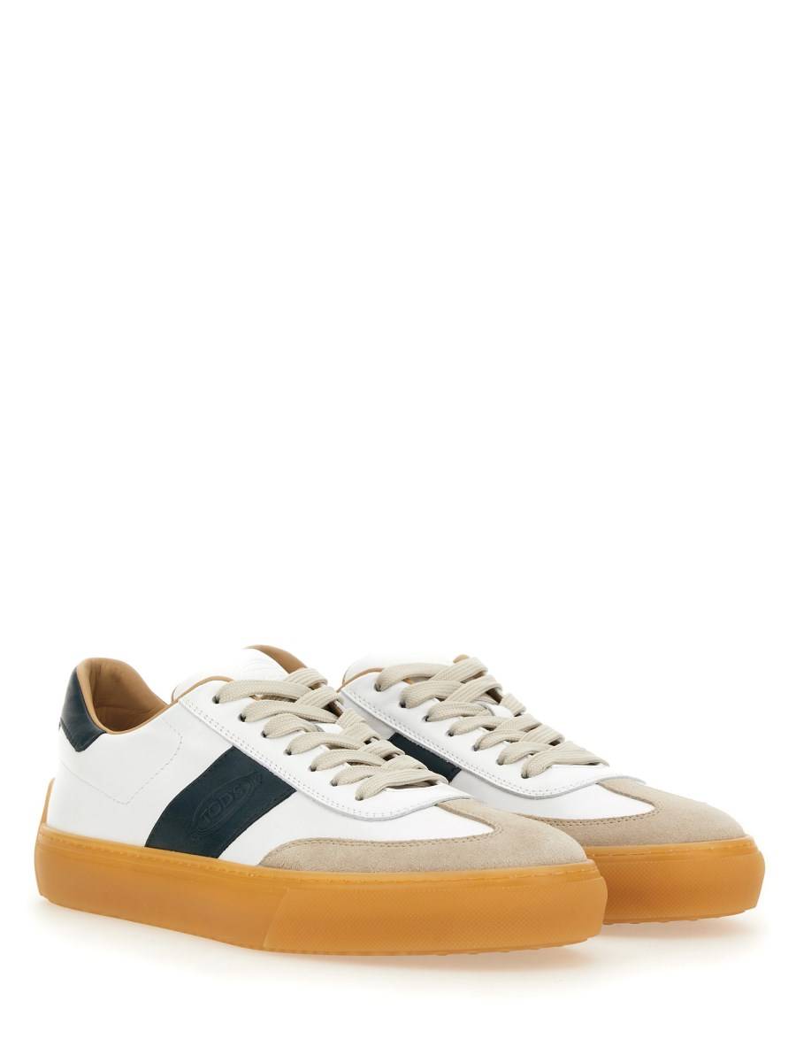 TOD'S SNEAKER IN PELLE CON LOGO