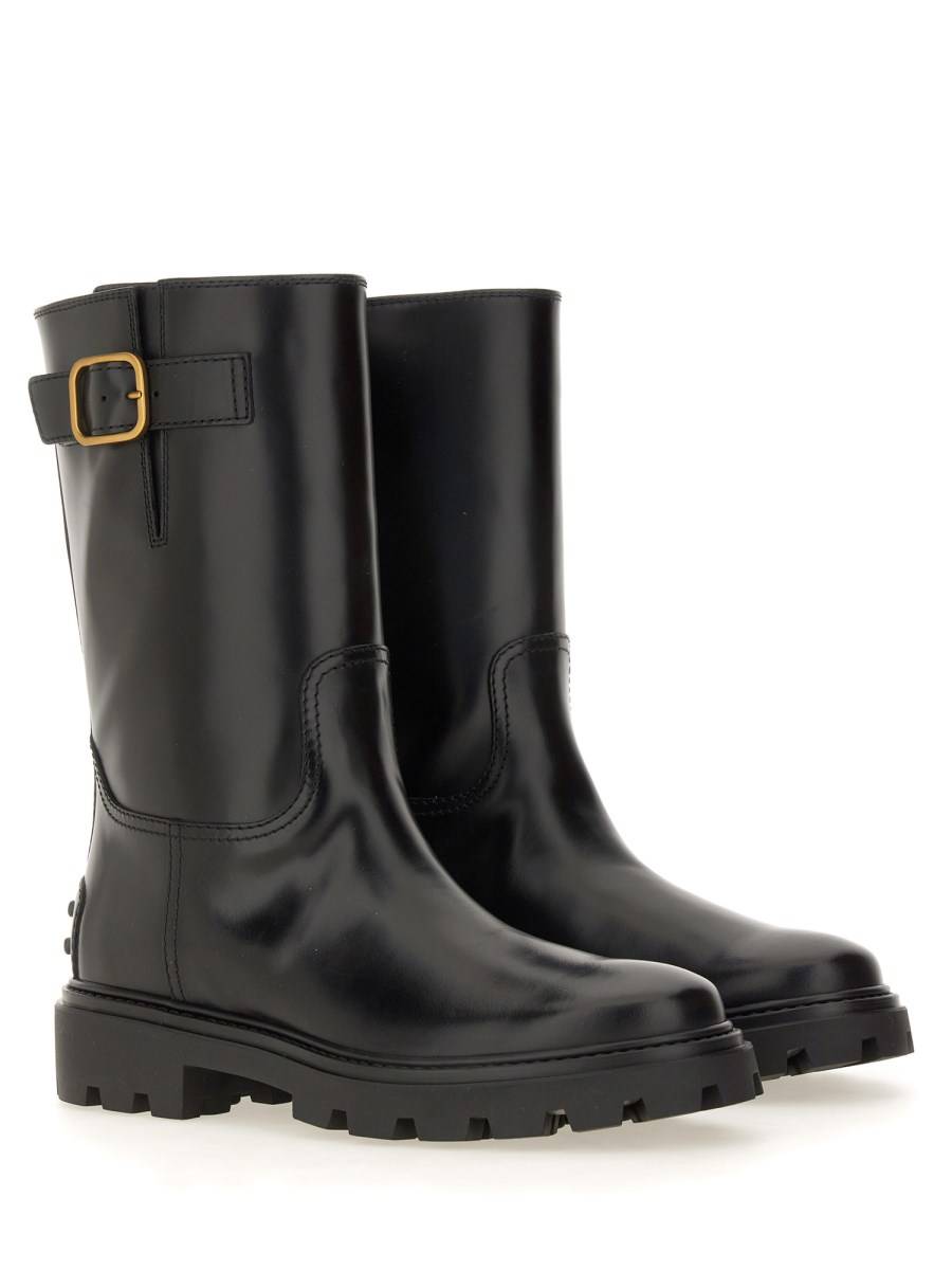 TOD'S STIVALE BIKER IN PELLE