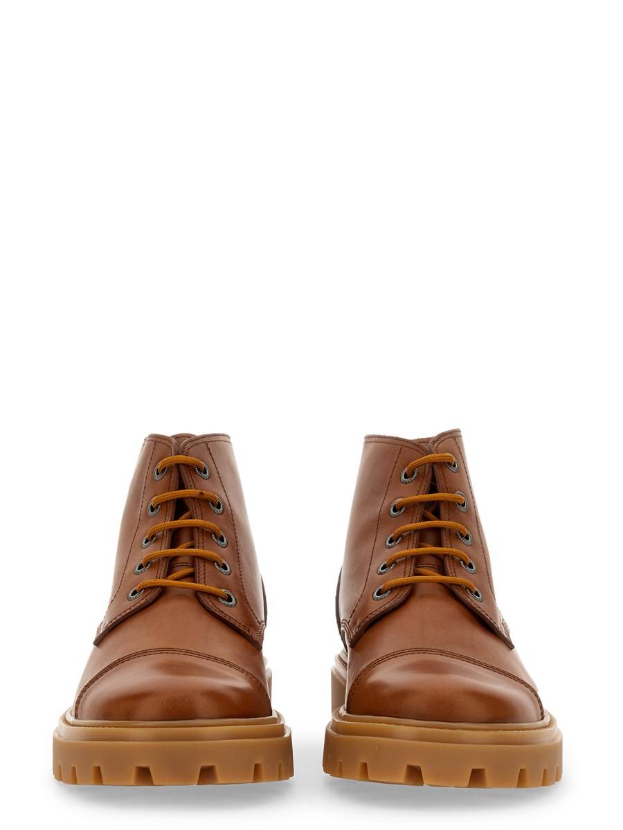 TOD'S STIVALETTO IN PELLE CON MONOGRAM