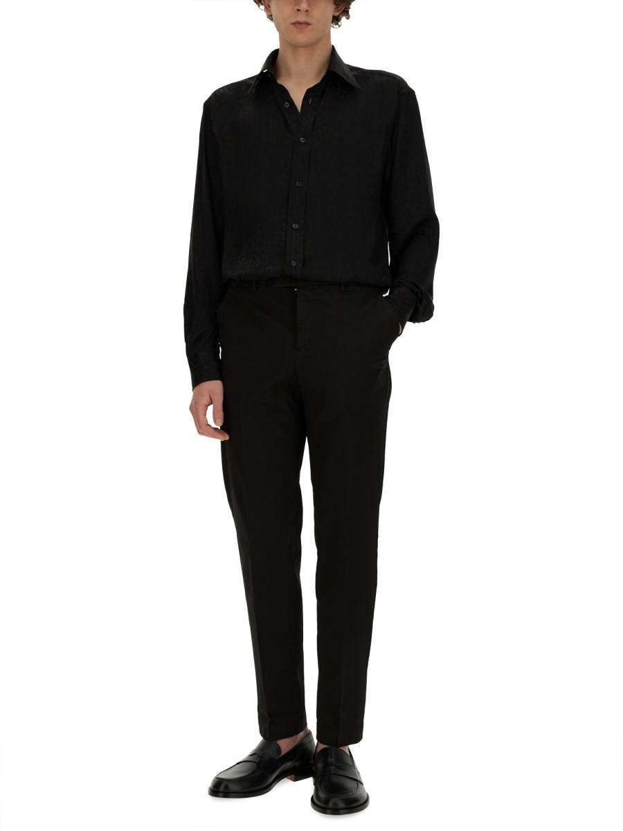 TOM FORD CAMICIA IN SETA CON STAMPA MACULATA