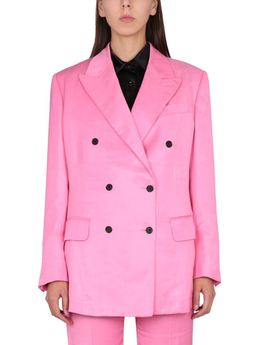 TOM FORD GIACCA BOYFRIEND IN SOFT FLUID TWILL