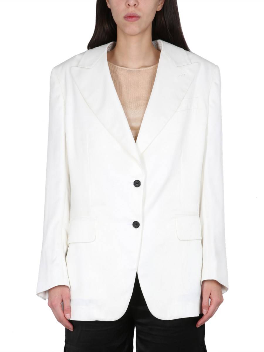 TOM FORD GIACCA BOYFRIEND IN TWILL DI VISCOSA