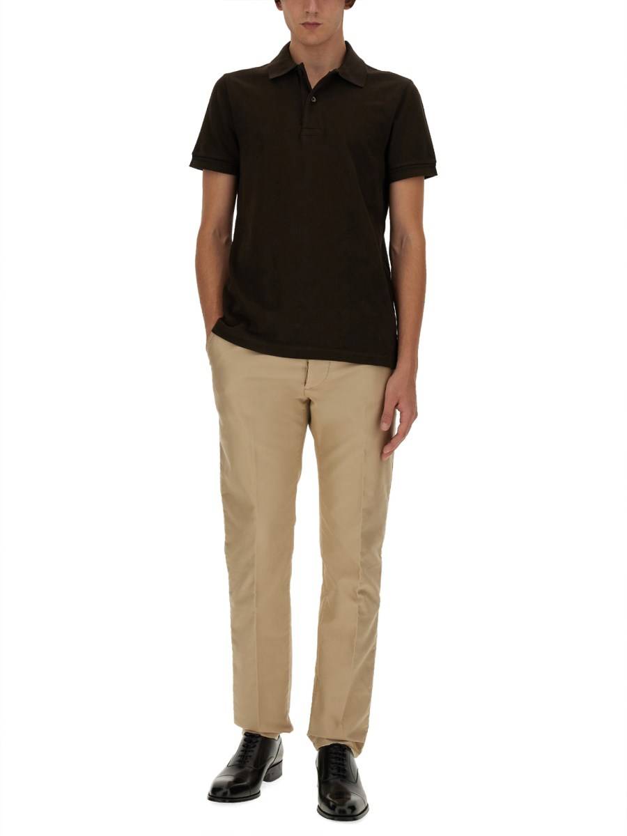 TOM FORD POLO IN COTONE