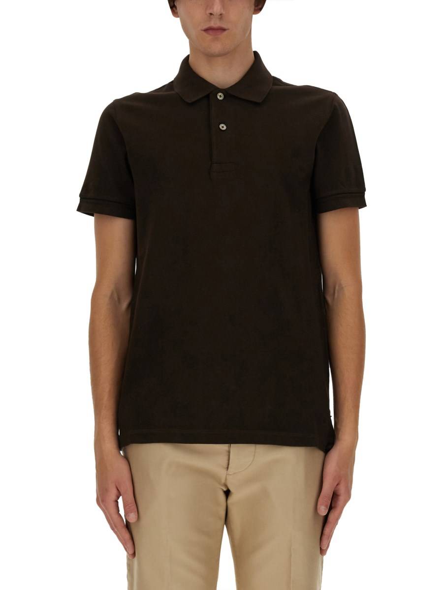 TOM FORD POLO IN COTONE