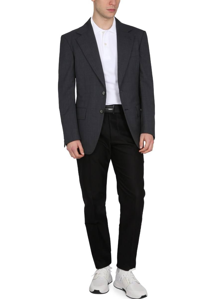 TOM FORD POLO TENNIS IN PIQUE DI COTONE