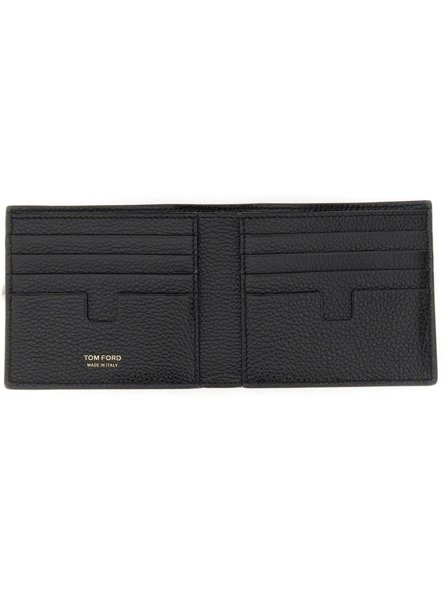 TOM FORD PORTAFOGLIO BIFOLD IN PELLE SAFFIANO