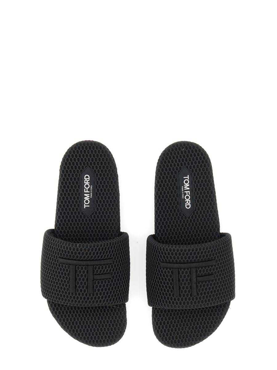 TOM FORD SANDALO IN MESH CON LOGO