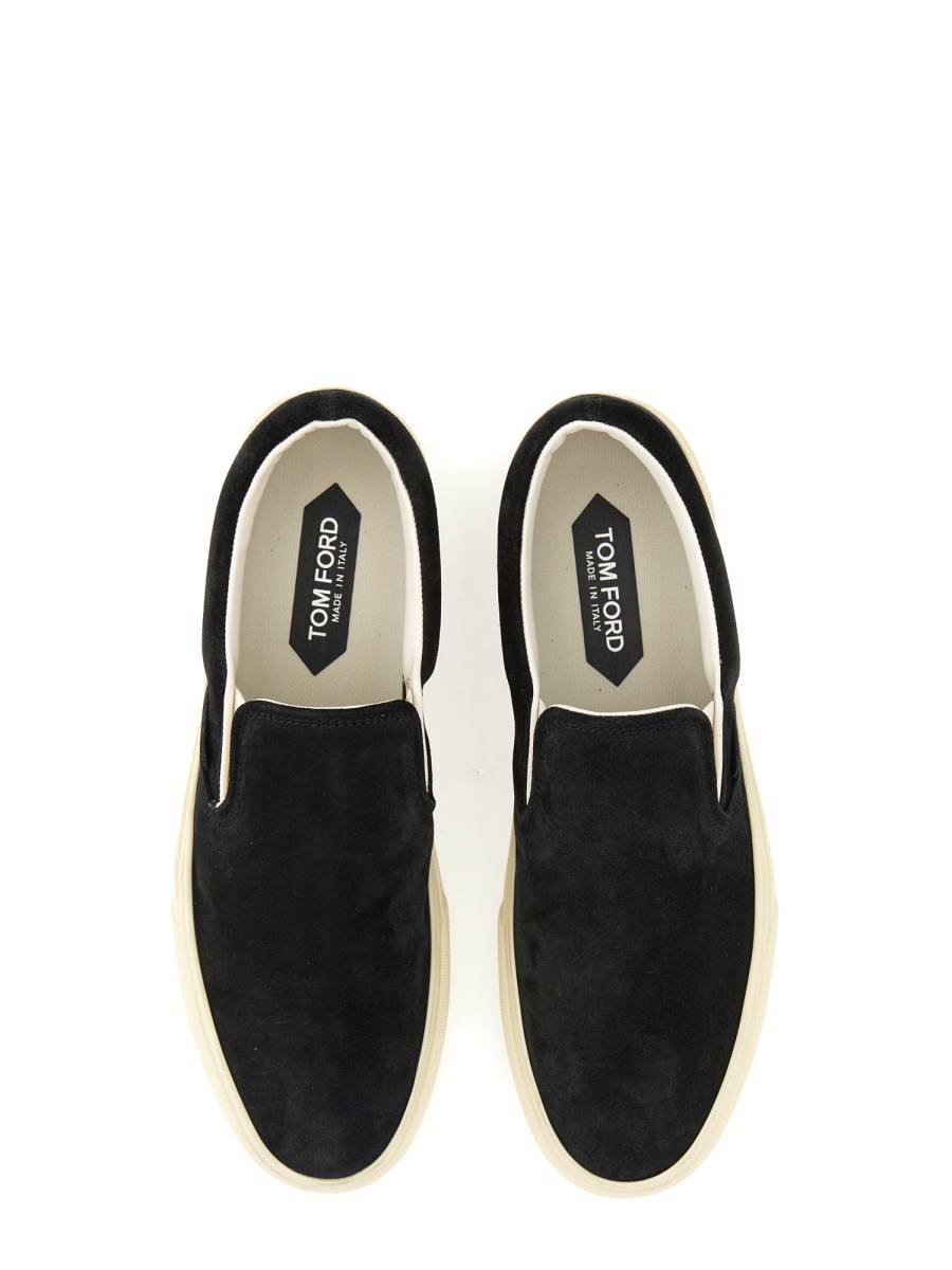 TOM FORD SNEAKER SLIP-ON IN SUEDE