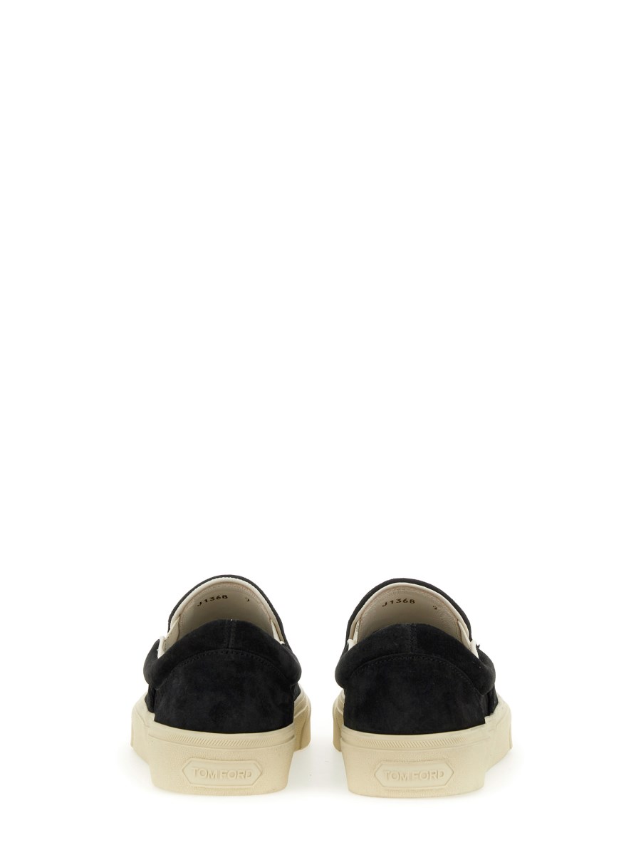 TOM FORD SNEAKER SLIP-ON IN SUEDE