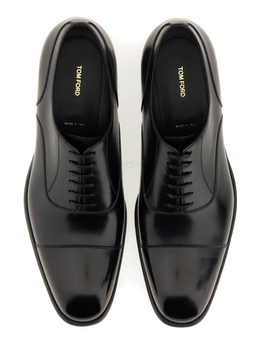 TOM FORD STRINGATA DERBY CLAYDON IN PELLE