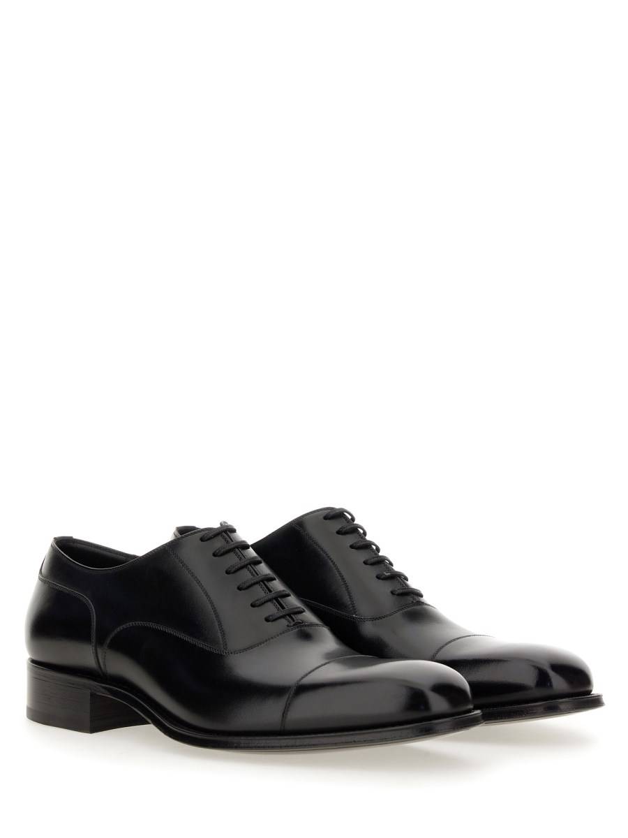 TOM FORD STRINGATA DERBY CLAYDON IN PELLE