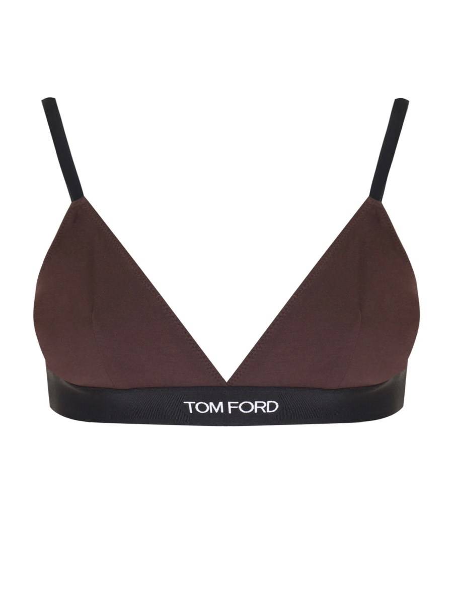 TOM FORD TOP IN MODAL JERSEY CON BANDA LOGATA