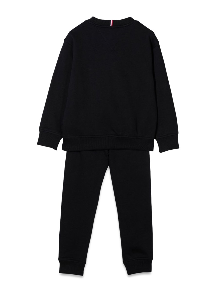TOMMY HILFIGER FELPA GIROCOLLO FLAG LOGO + JOGGER