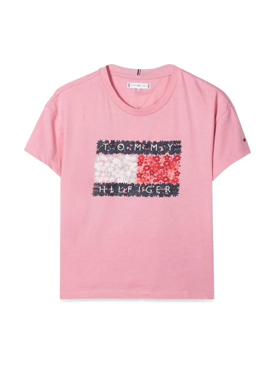 TOMMY HILFIGER T-SHIRT FLOWER FLAG