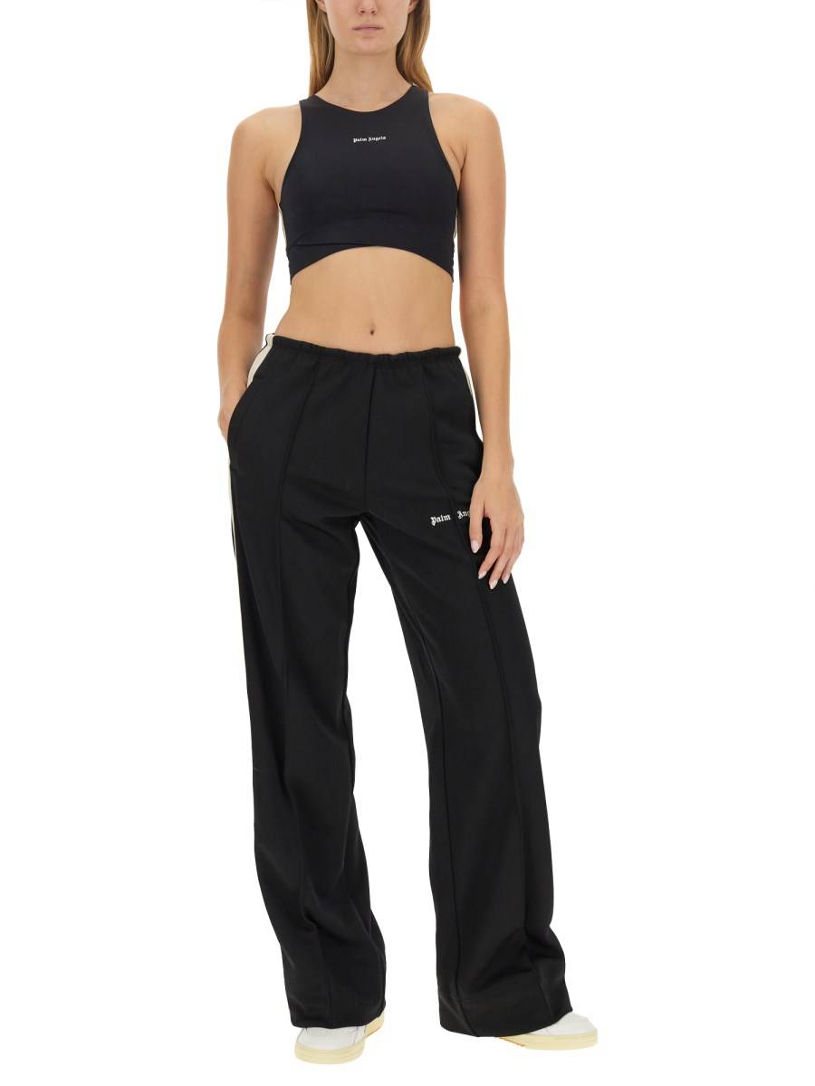 PALM ANGELS TOP AMERICA IN TESSUTO TECNICO CON LOGO