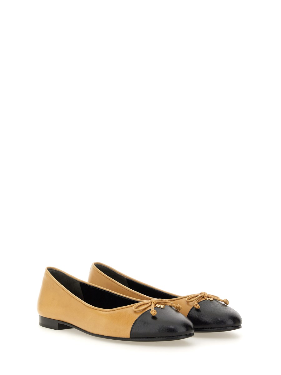 TORY BURCH BALLERINA BOW IN PELLE