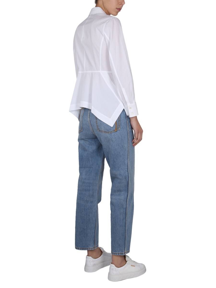 TORY BURCH JEANS STRAIGHT LEG IN DENIM DI COTONE