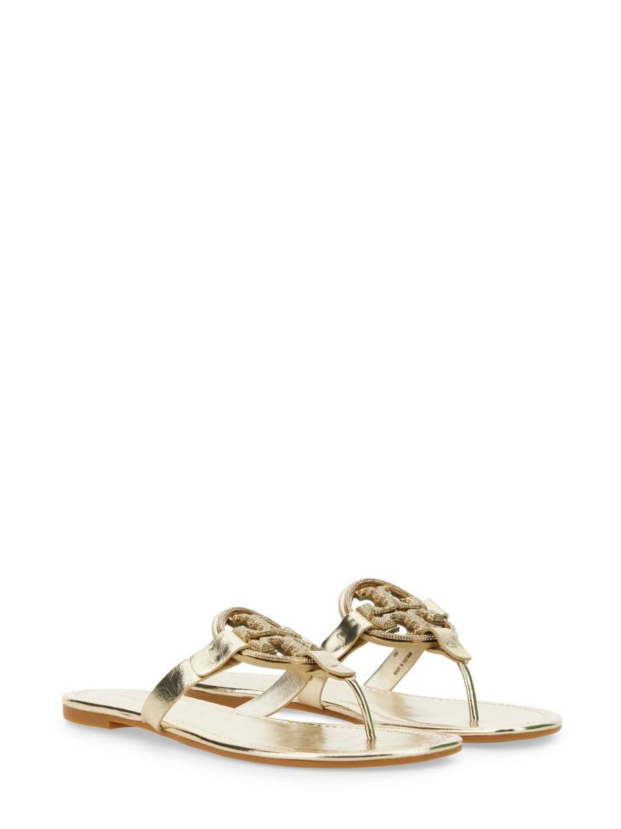 TORY BURCH SANDALO MILLER IN PELLE CON PAVÉ