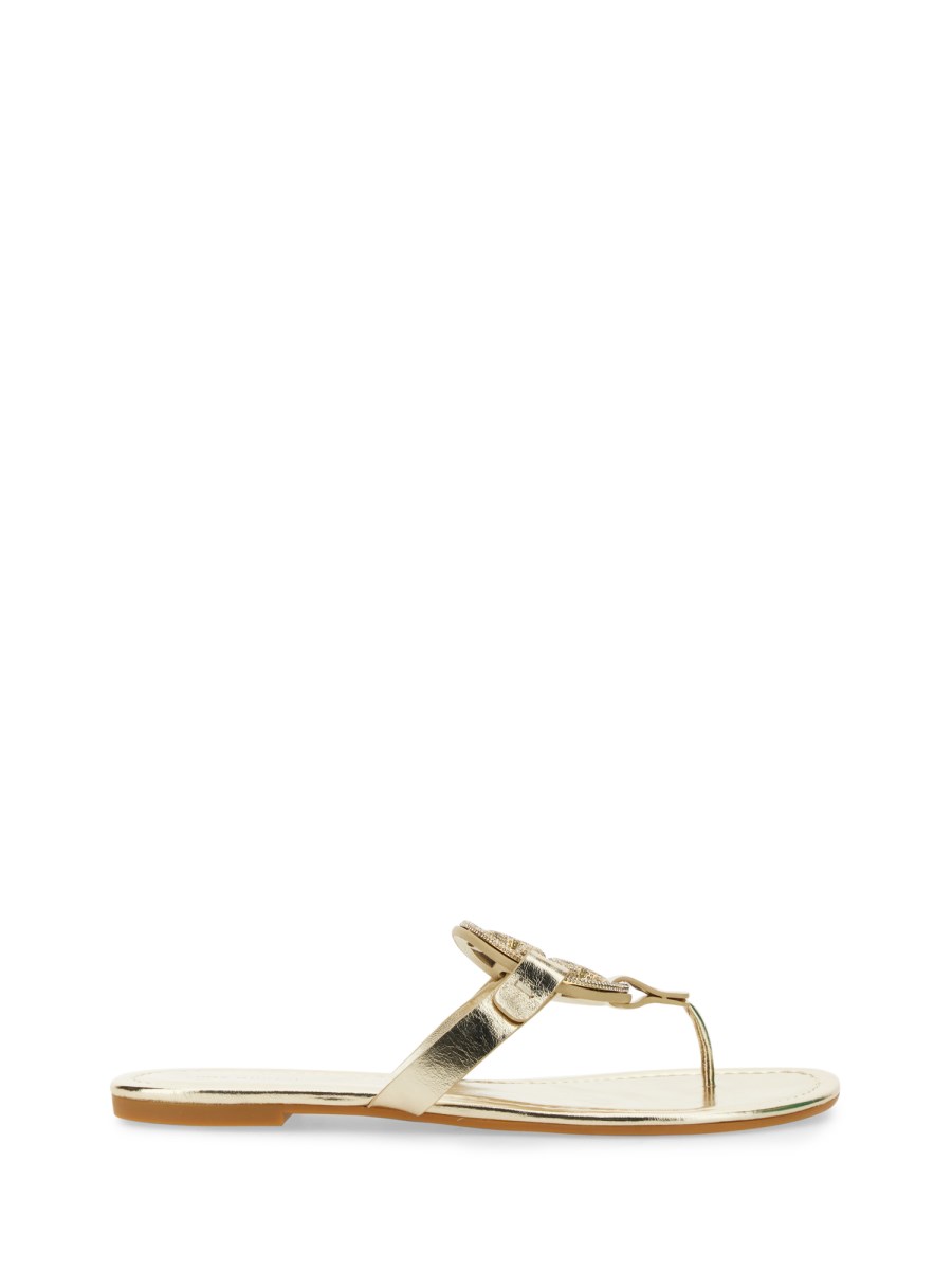 TORY BURCH SANDALO MILLER IN PELLE CON PAVÉ