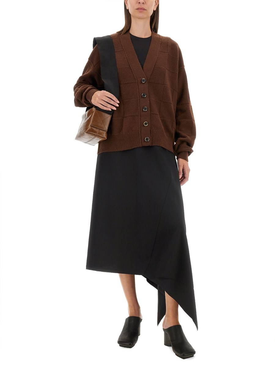 UMA WANG CARDIGAN CON SCOLLO A V