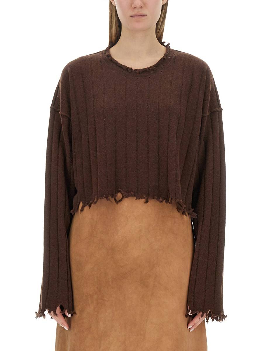 UMA WANG MAGLIA CROPPED IN CASHMERE