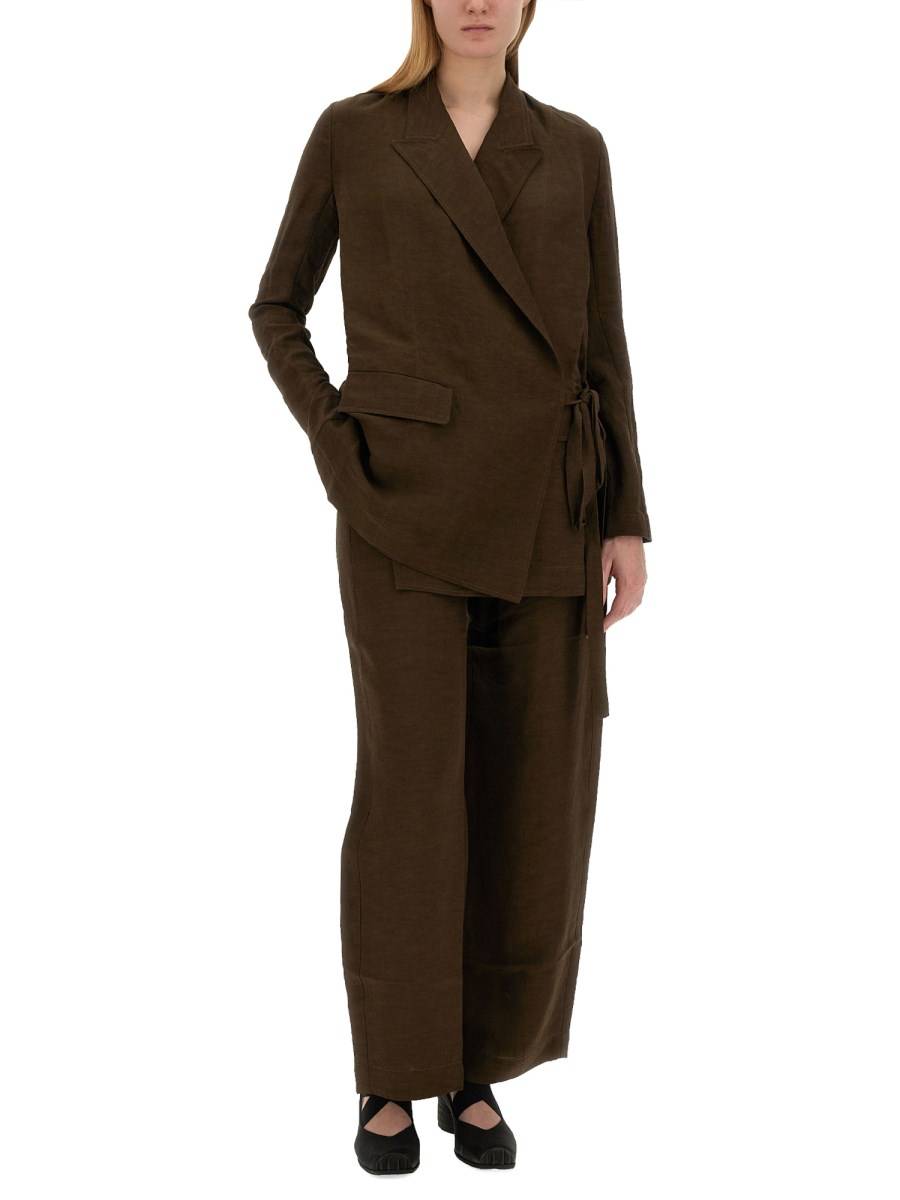 UMA WANG PANTALONE "PITTI" IN MISTO LINO