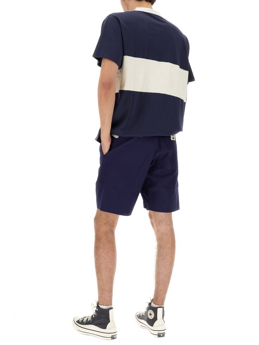 UMBRO X YMC BERMUDA IN COTONE CON PATCH LOGO