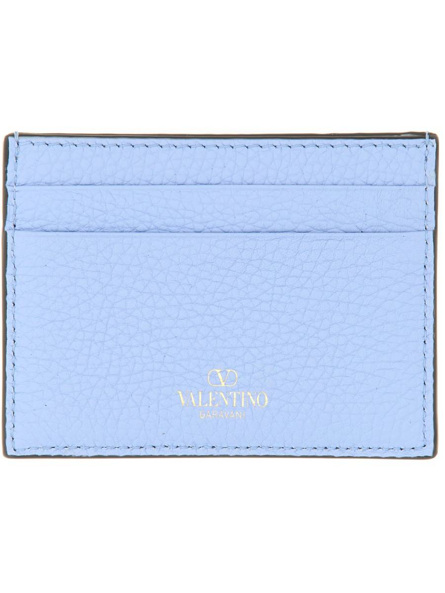 VALENTINO GARAVANI PORTACARTE ROCKSTUD IN PELLE
