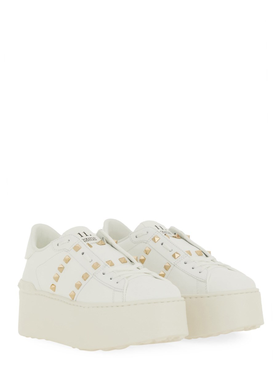 VALENTINO GARAVANI SNEAKER ROCKSTUD IN PELLE