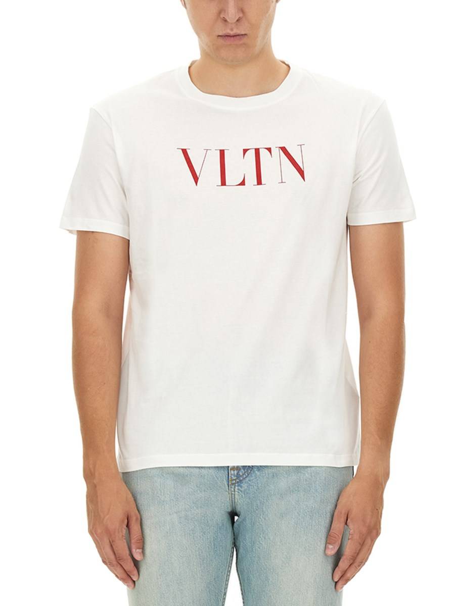 VALENTINO T-SHIRT VLTN IN JERSEY DI COTONE